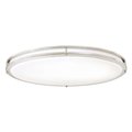 Westinghouse Fixture Ceiling LED Flush-Mount 35W Lauderdale 32.5In Brsh Nkl White Acrylic 6307800